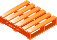 Example of a freight pallet