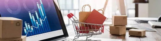 e-commerce shopping cart hero