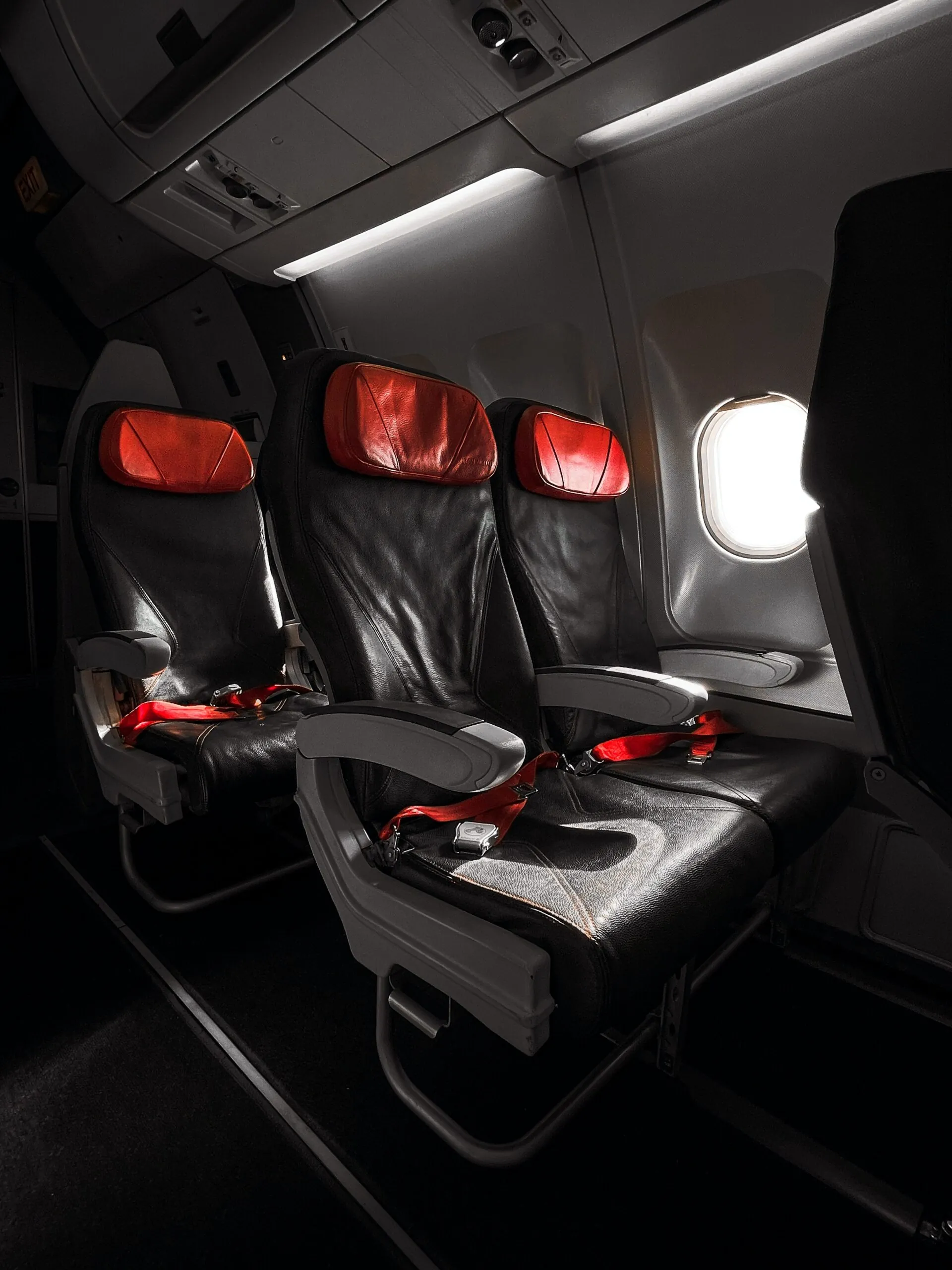 row of airplane seats factors