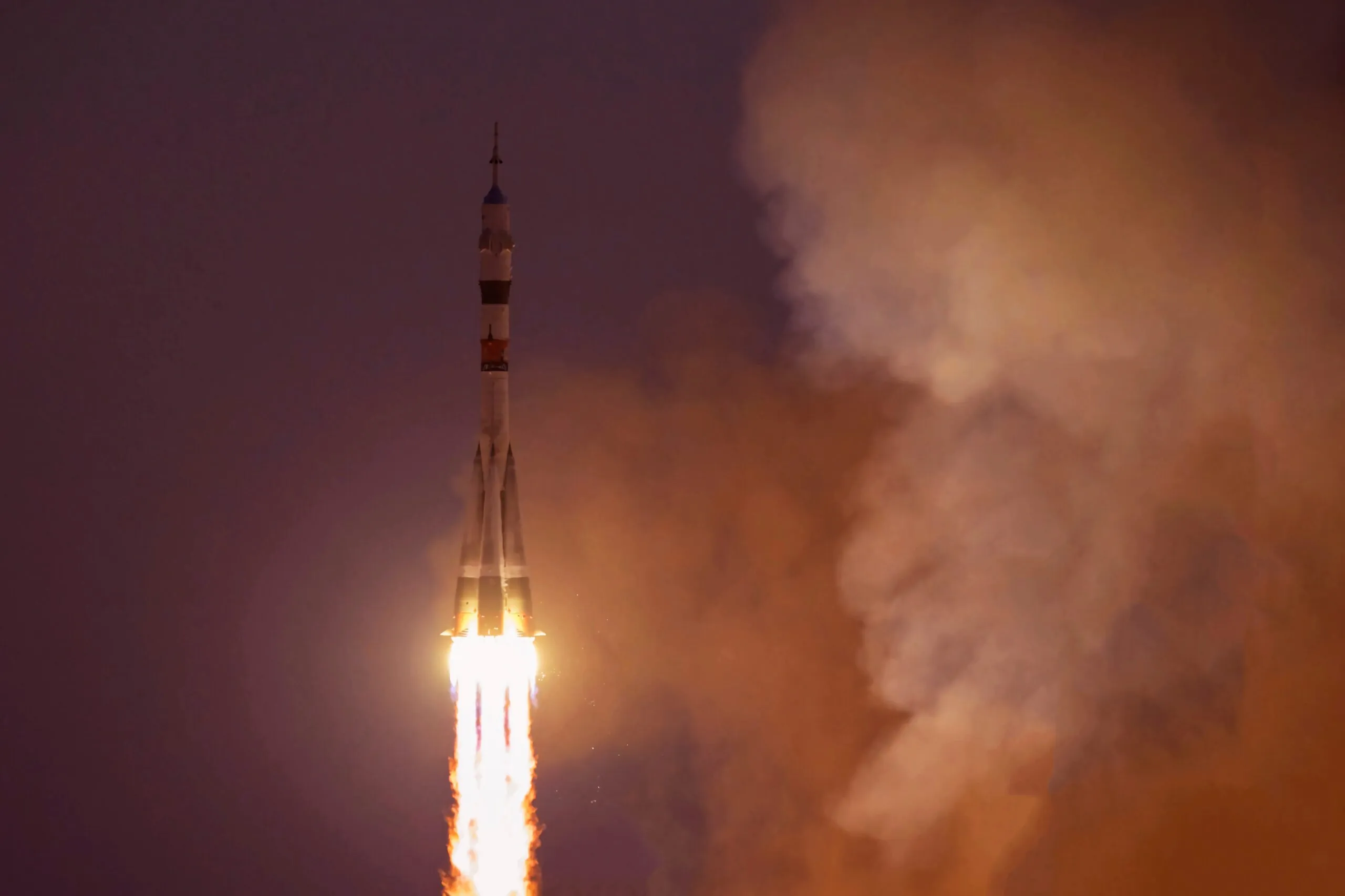 rocket launched into space