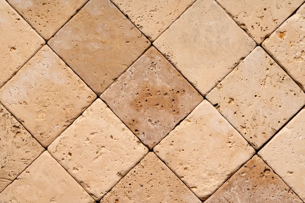 shipping sand colored travertine tiles