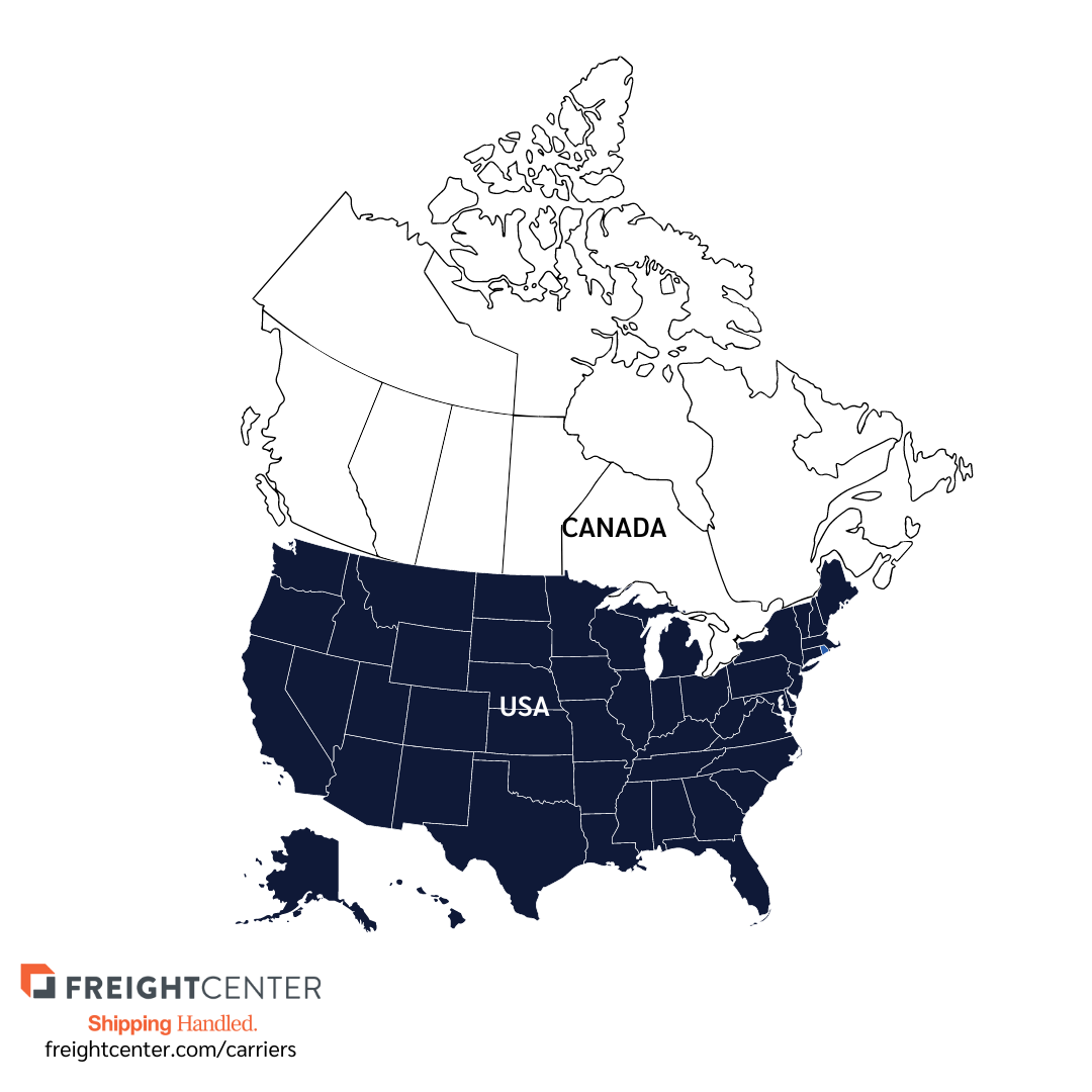 ContainerPort Group Freight Carrier Page North America Map