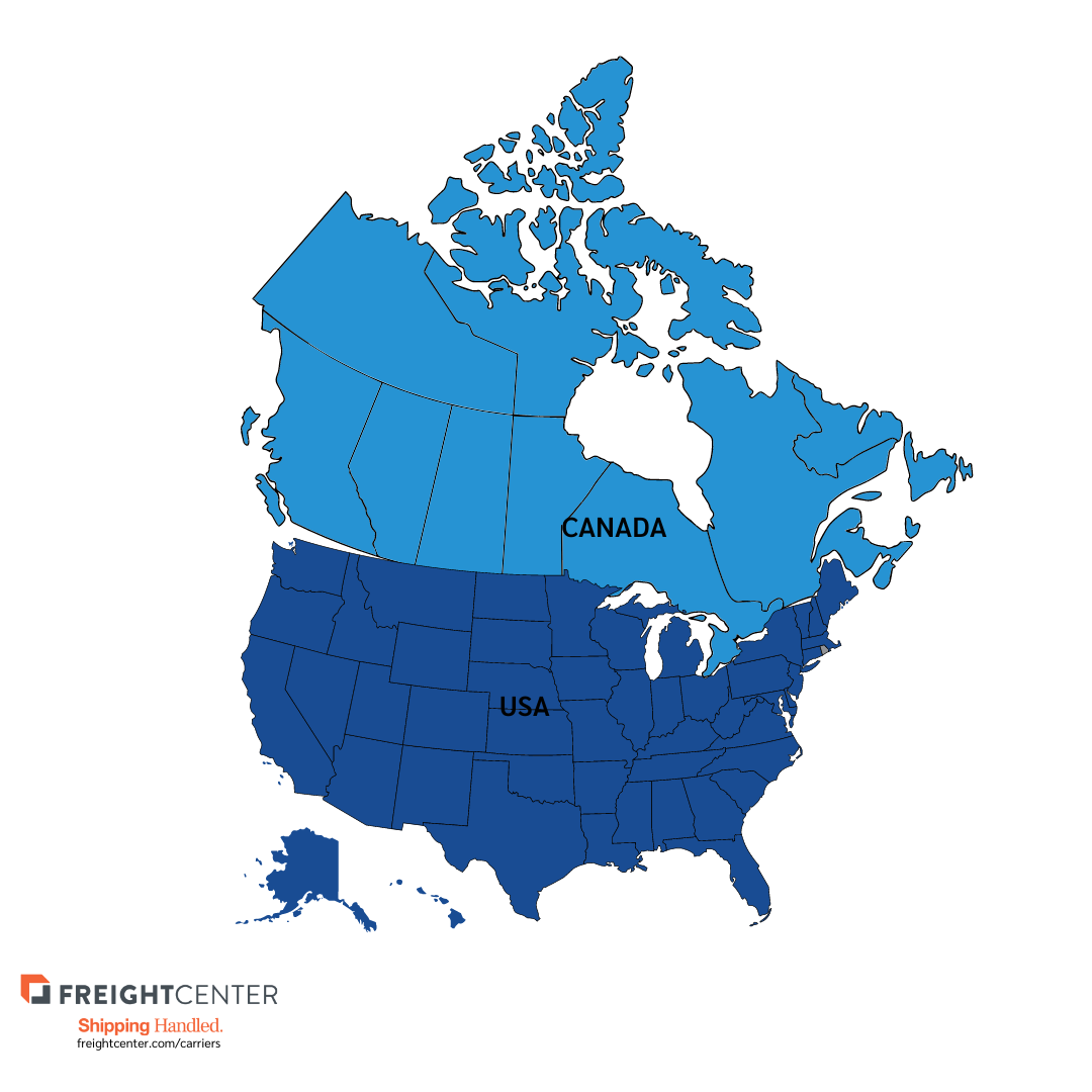 Kenan Advantage Group Carrier Page North America Map