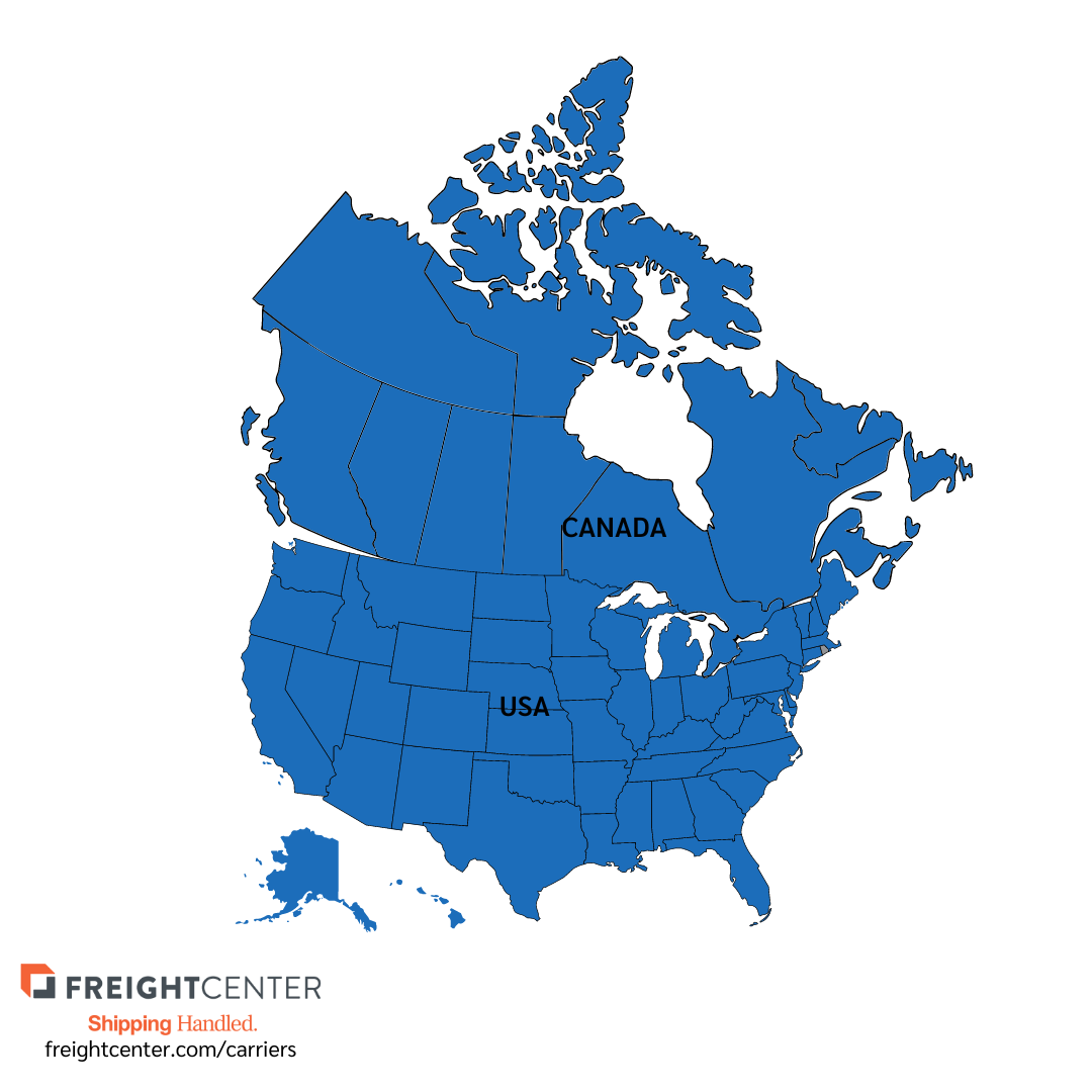 Landstar System Inc. Page North America Map