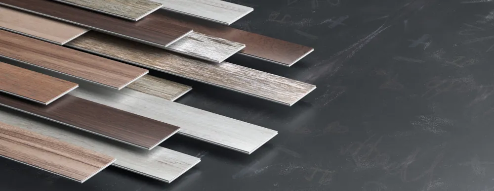 Luxury Vinyl Plank flooring stacked