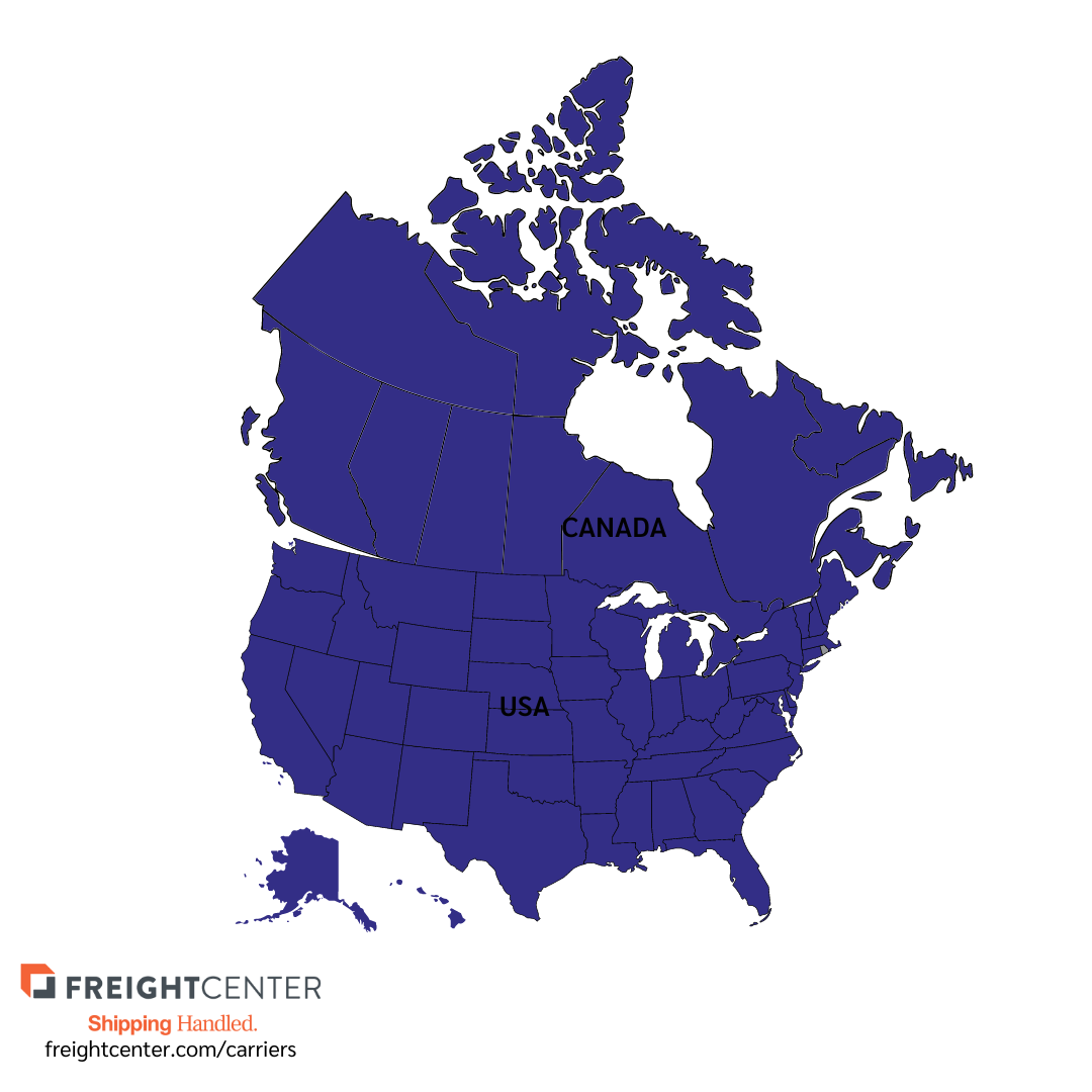 Penske Carrier Page North America Map