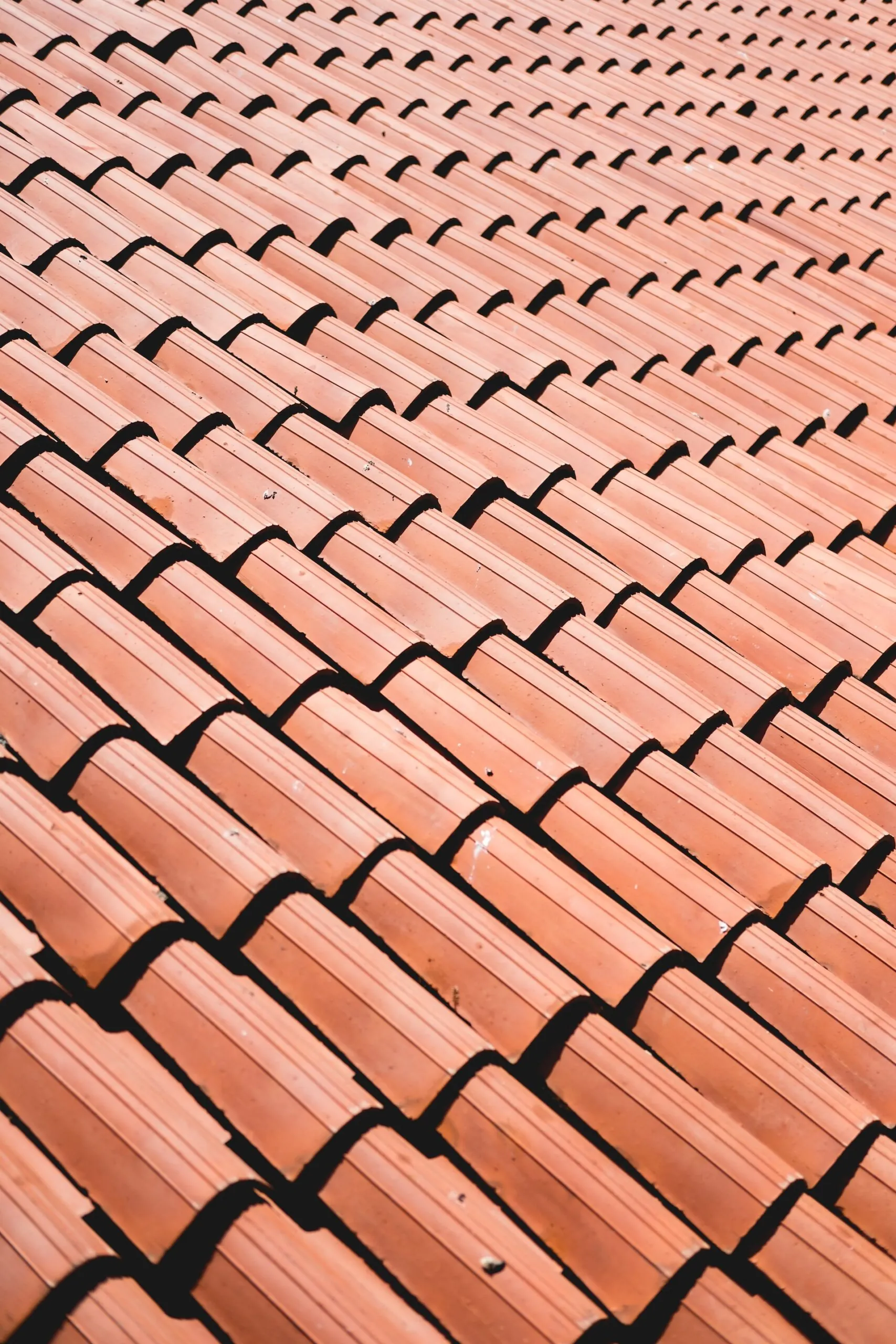 roofing tiles up close