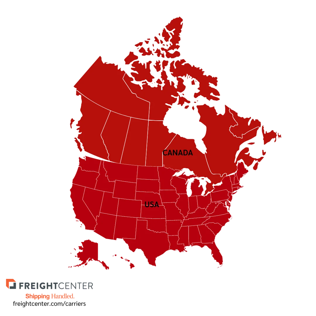 Averitt Express North America Map