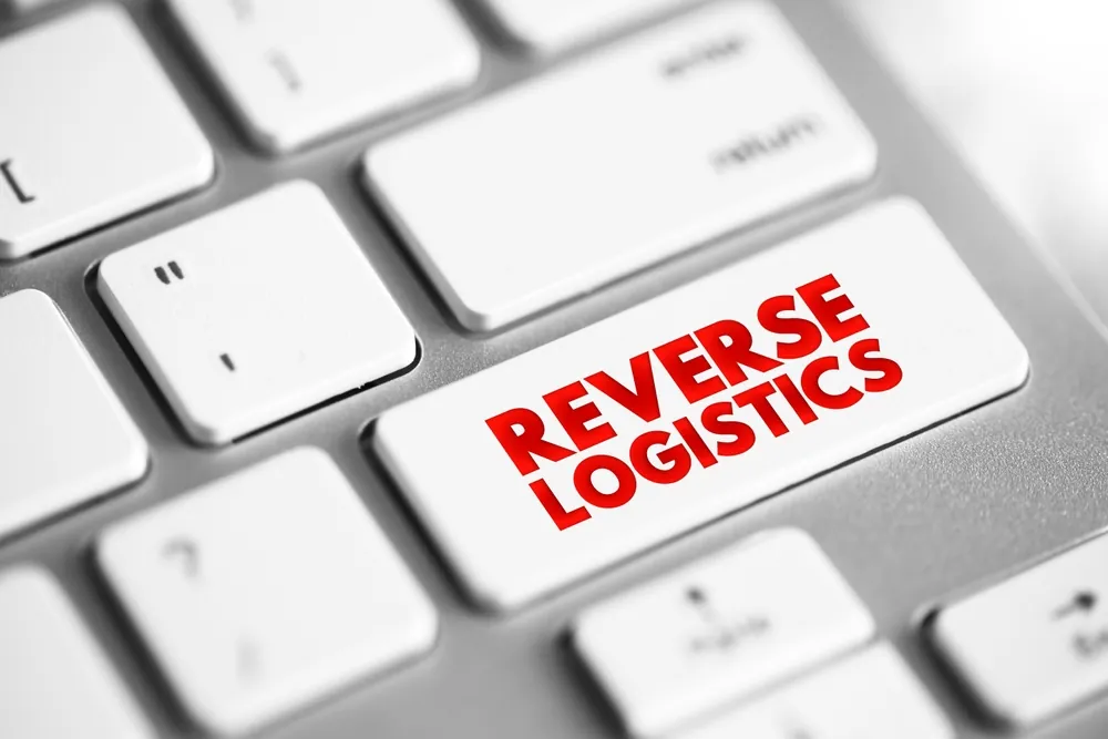reverse logistics on the enter button of a keyboard
