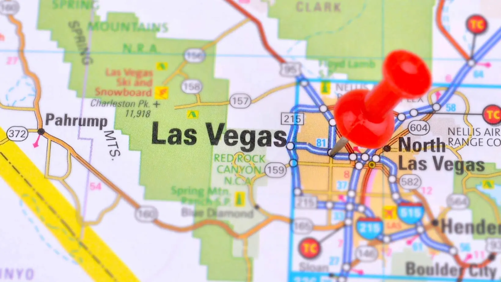 Las Vegas Shipping Map