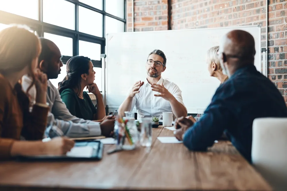 Inbound Logistics people in a business meeting