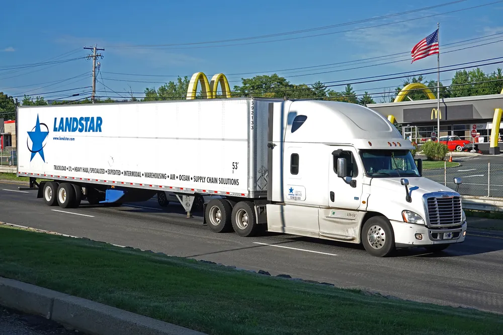 Landstar logistics nationwide transportation service company vehicle