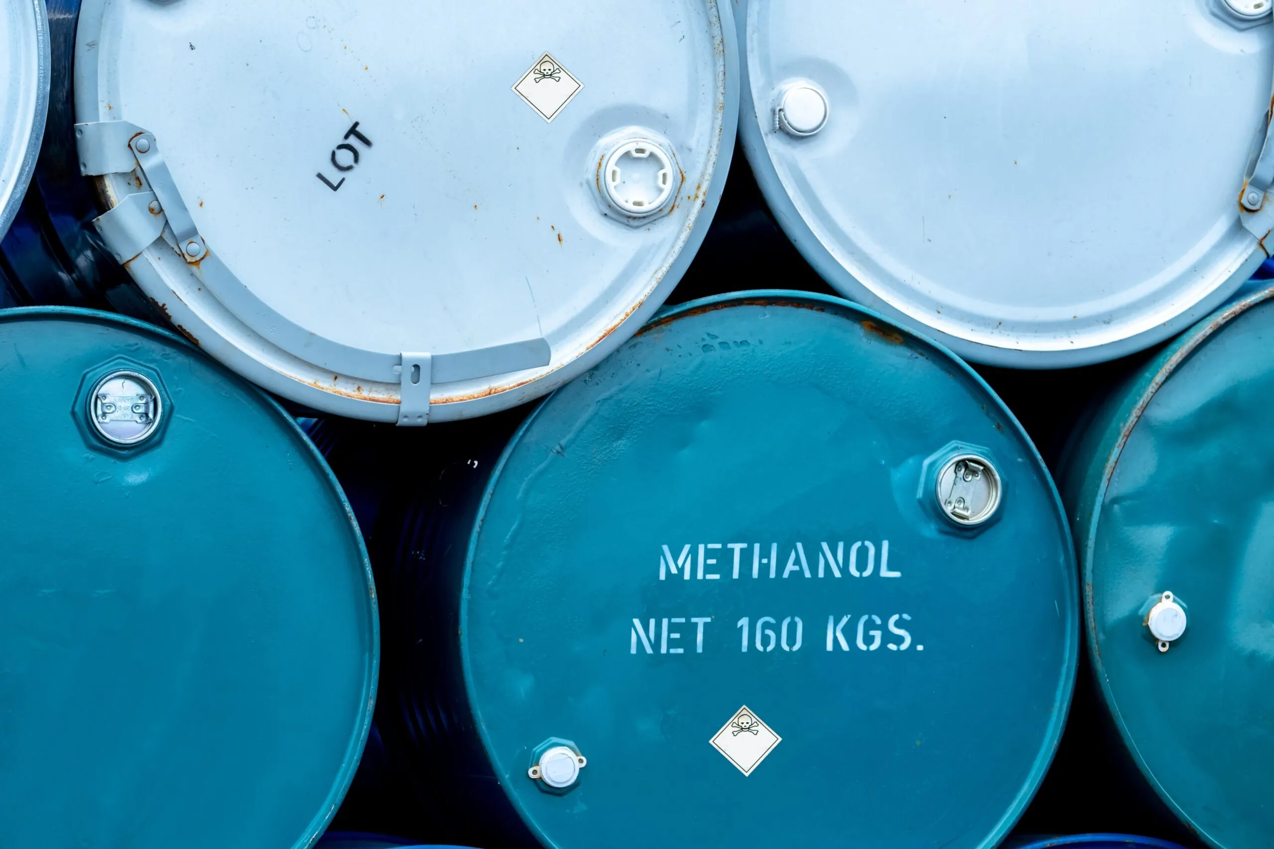 methanol in barrels