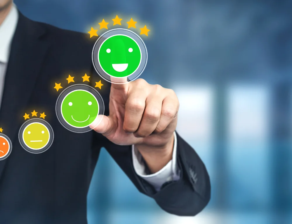 Customer review satisfaction feedback survey concept