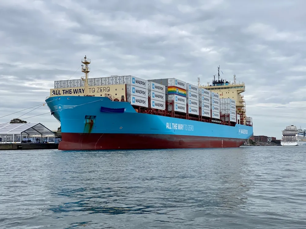 Maersk Methanol powered container ship
