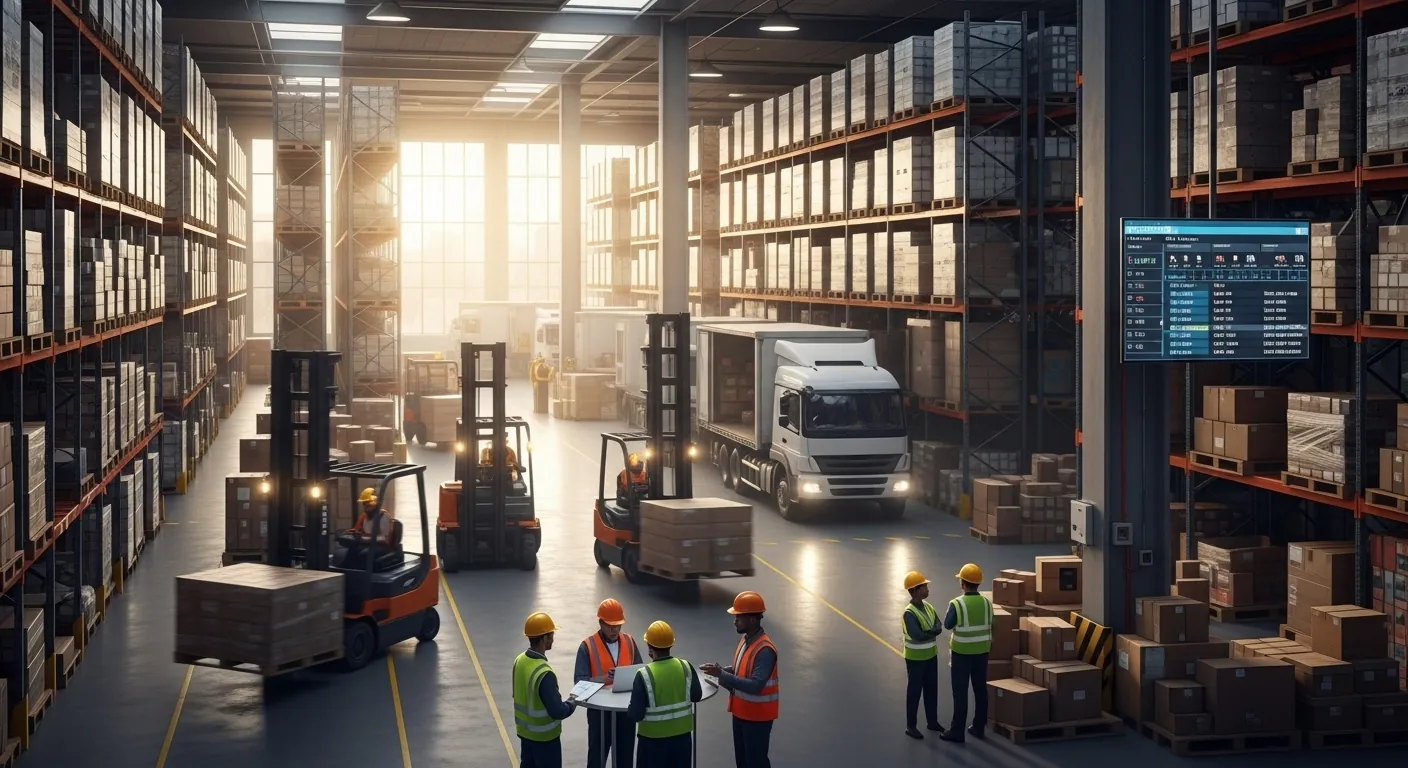 AI image of a warehouse