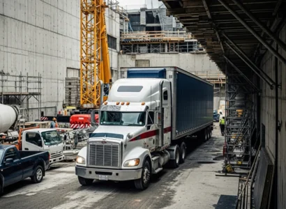 limited access construction side delivery