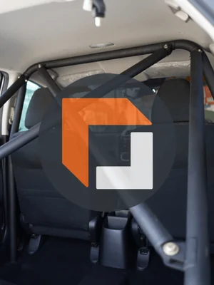 roll bar inside a vehicle