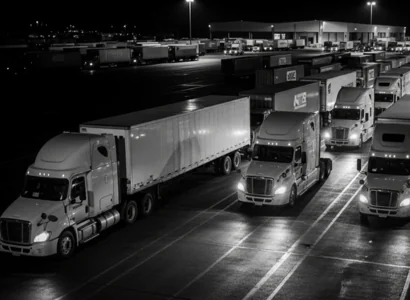 truck congestions at a port