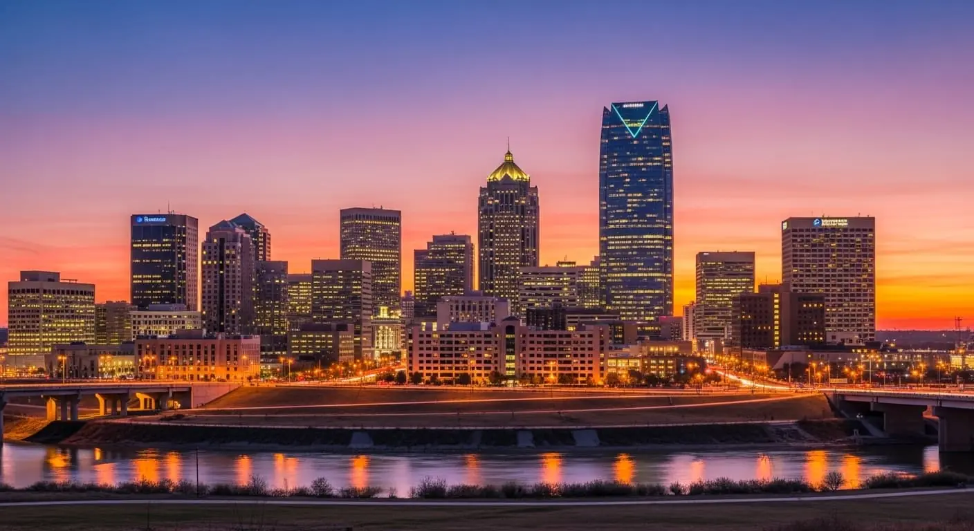 Oklahoma City Freight Shipping Skyline