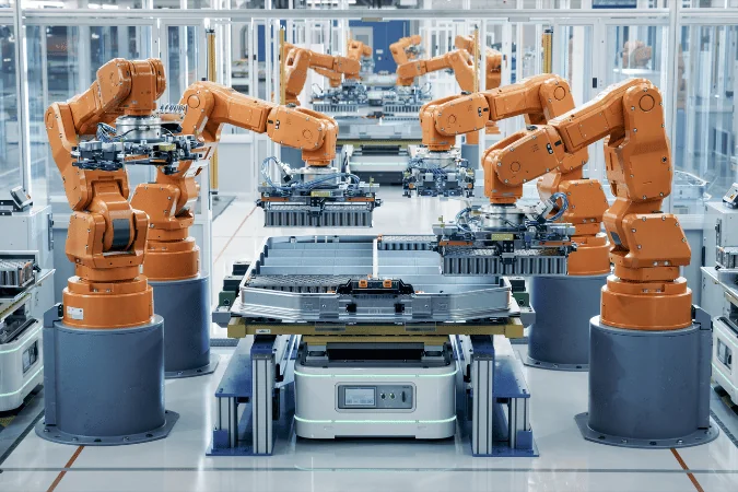 Packaging Machinery Equipment robotic arms building parts for machine in production facility