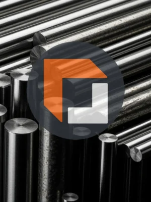 Metal rods with freightcenter logo in the center