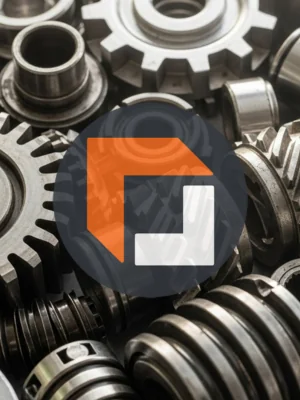 Machine parts with freightcenter logo in center