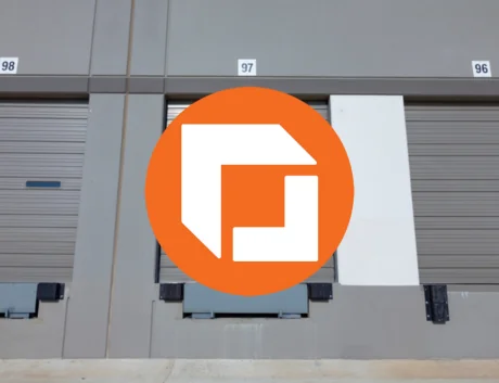 loading dock with a freightcenter logo in center of the image
