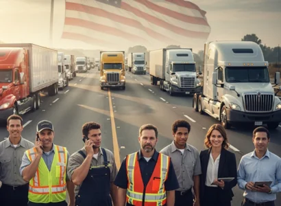 line of workers employed by the trucking industry