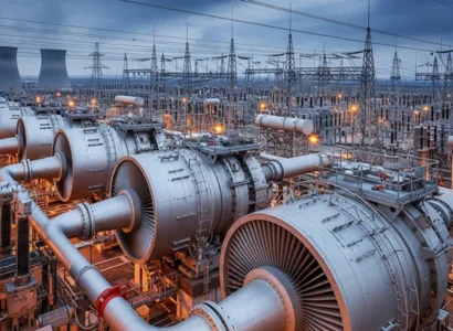 AI image of power generation equipment
