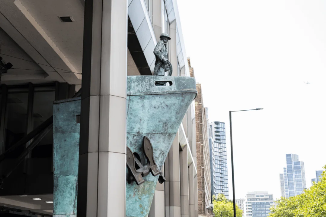 International Maritime Organizations IMO main entrance sculpture in London