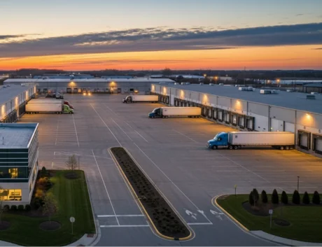 AI image of a trucking business