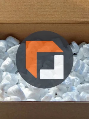 packing peanuts with the FreightCenter logo in center