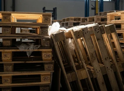 wooden pallets