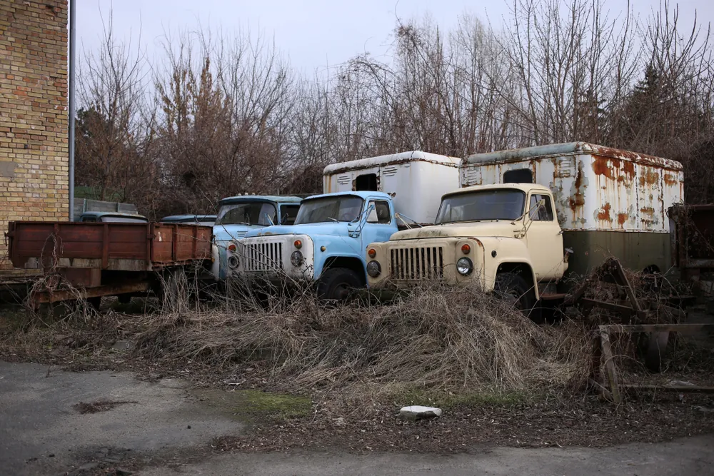 The History and Impact of Cold Chain Logistics old abandoned reefer trucks