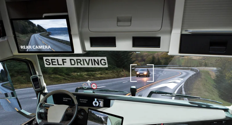 self driving semi truck cab