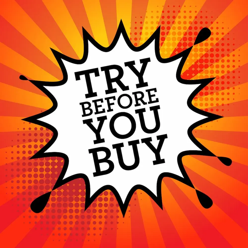 Try Before You Buy poster of a Try Before You Buy deal