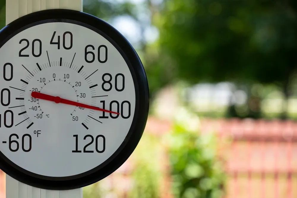 Summertime Heat high temp thermometer outside