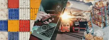 Three Rs of Network Design photo collage of various supply chain variables