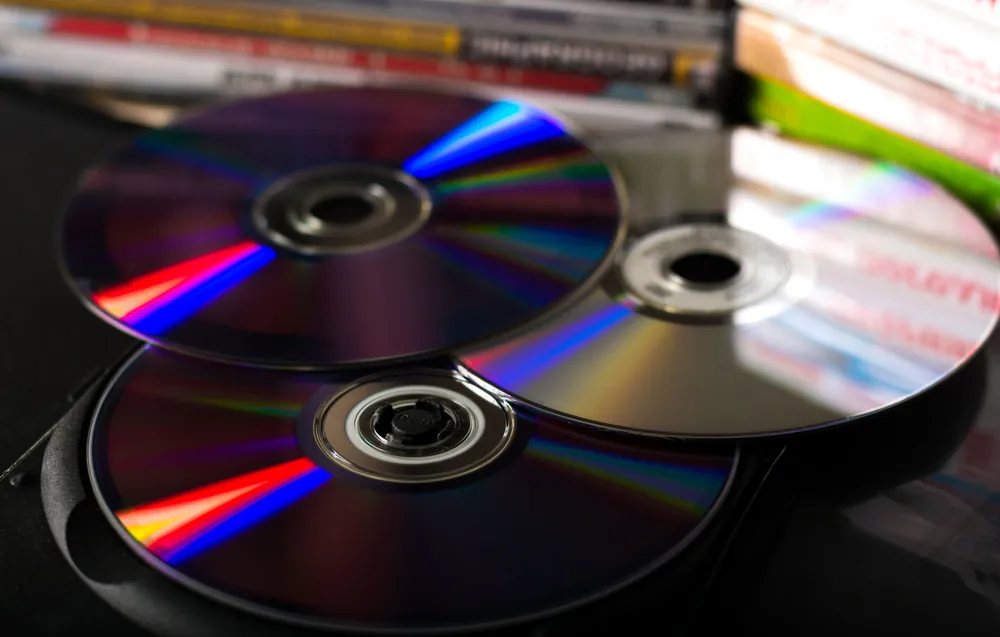 pile of video game discs